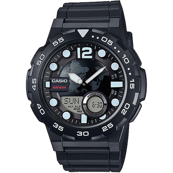 Мъжки часовник CASIO Collection AEQ-100W-1AV от krastevwatches.com - 1
